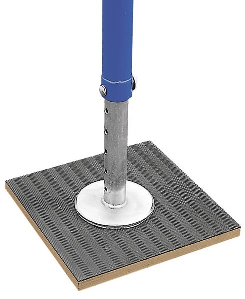 Druckverteilerplatten für Spannreck aus Schichtholz mit Gummibelag beidseitig.