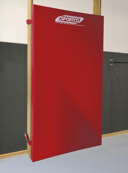 Sportco Prallschutzmatte für Sprossenwand, Größe 200 x 100 x 6 cm, rot
