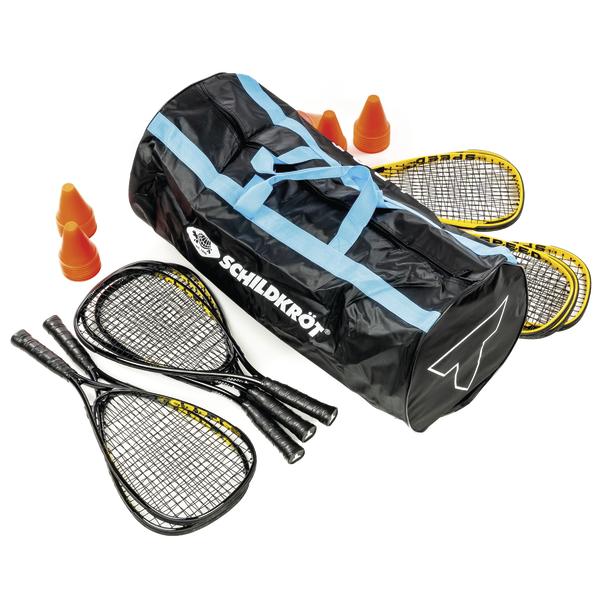Talbot Torro Speed Badmintonset mit Schlägern, Tasche und Trainingskegeln.