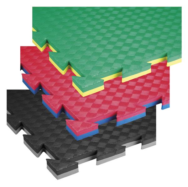 Mehrfarbige, rutschfeste Schaumstoff-Puzzlematten für Bodenbelag und Schutz.