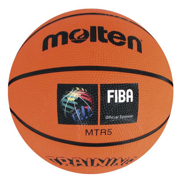 Basketball Molten MTR5 mit FIBA-Logo, offizieller Spielball für Training und Wettkampf.