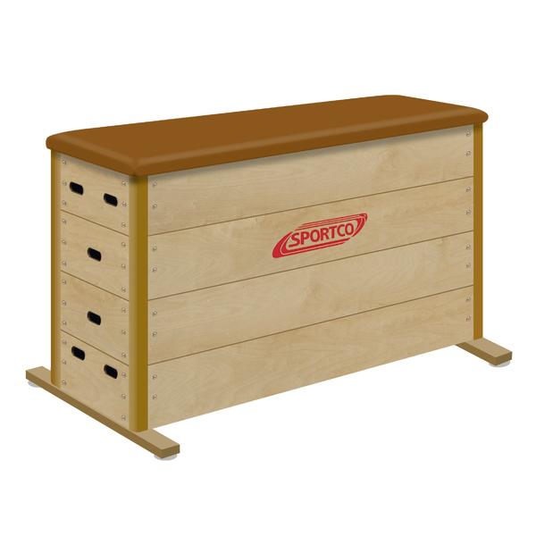 Sportco Sprungkasten STABIL BROWN, 4-teilig