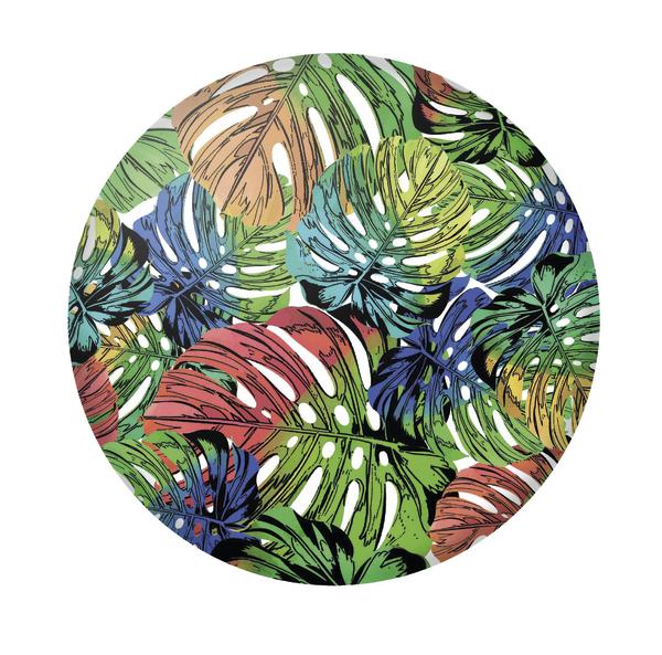 runde Wurfscheiben mit verschiedenen floralen Designs aus Silikon.