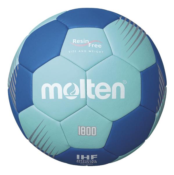 Handball Molten in Blau und Hellblau, offizielle IHF Größe 3, Resin Free Oberfläche.