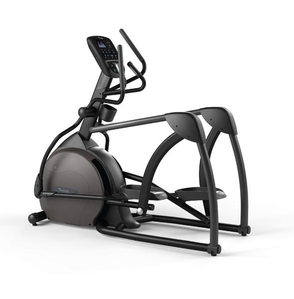 Ellipsentrainer mit digitalem Display und Armgriffen für effektives Ganzkörpertraining.