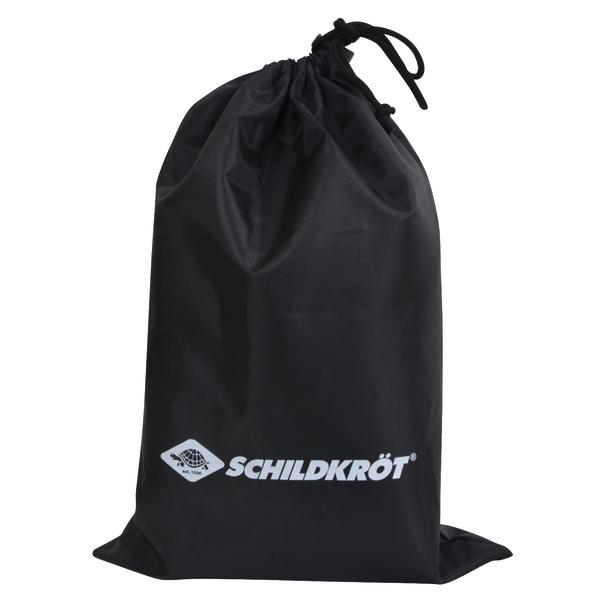 Schwarzer Schildkröt Aufbewahrungsbeutel mit Kordelzug für Sport- und Freizeitartikel.