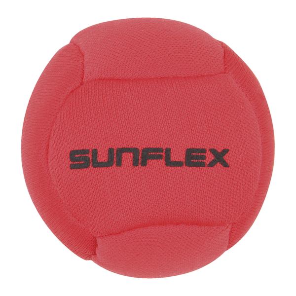 Roter Sunflex Softball aus Stoff, ideal für Indoor- und Outdoor-Spiele.