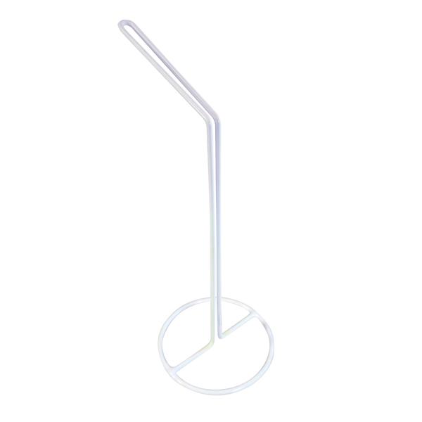 Weiße Markierungsscheiben für Transporthalterung vor weißem Hintergrund.