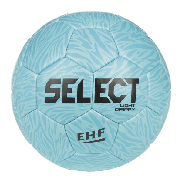 SELECT Light Grippy Handball mit EHF-Logo in blau mit strukturierter Oberfläche für Training, Schulsport und Vereinssport