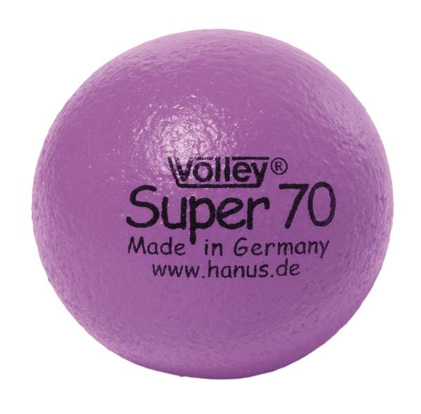 Lila Volley Super 70 Ball aus Deutschland, Handball-Trainingsball von Hanus.