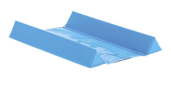 Blauer AirRoll Stabilisator mit erhöhten Seitenrändern.