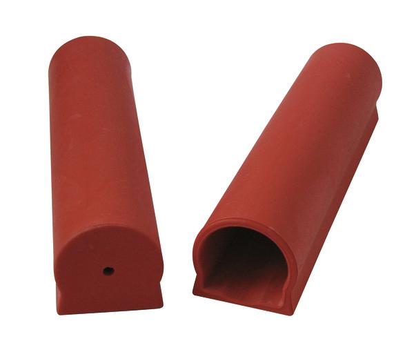 Rote Auflageende halbrund, passend für alle Sportco-Sprunglatten.