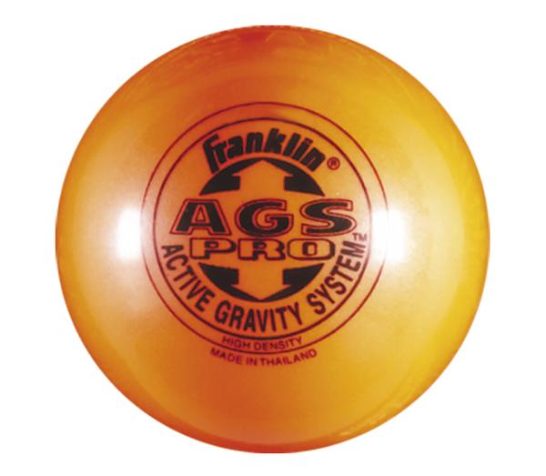 Orange Franklin AGS Pro Medizinball mit Active Gravity System, hochdicht.