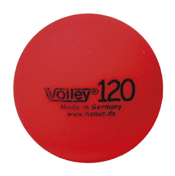 Roter Volley 120 Handball aus Schaumstoff, hergestellt in Deutschland.