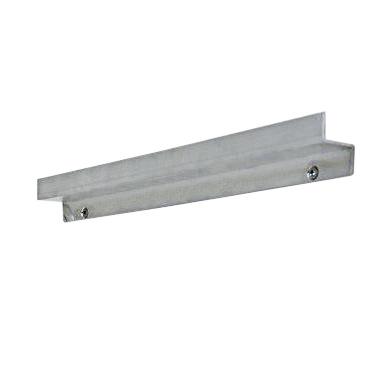 Z-Profil-Halteschiene aus Aluminium für Folien-Leichtspiegel.