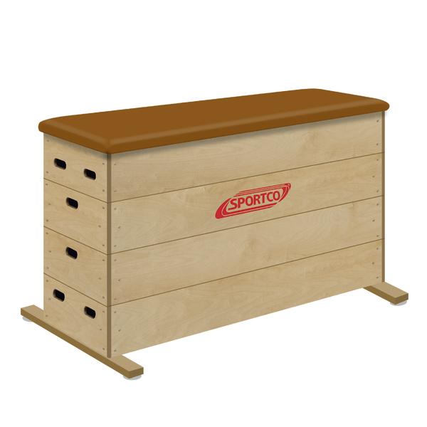 Sportco Sprungkasten BASIC BROWN, 4-teilig