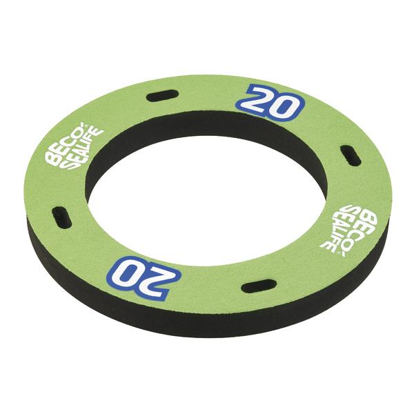 Grüner Beco Sealife Schwimmring mit der Zahl 20 für Wassersport und Sicherheit.