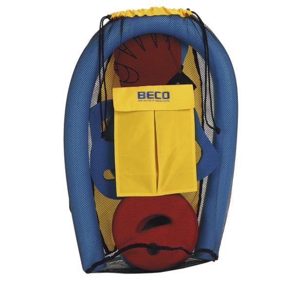 Schwimmhilfe-Set mit Schwimmnudel, Schwimmring und Tasche in Netzbeutel von BECO.