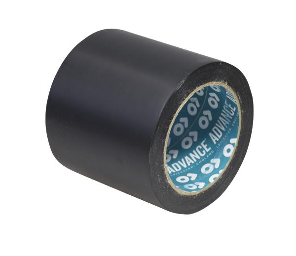 Schwarzes Isolierband auf Rolle, geeignet für elektrische Isolierung und Reparaturen.