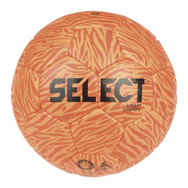 SELECT Light Grippy Handball mit EHF-Logo in Orange mit strukturierter Oberfläche für Training, Schulsport und Vereinssport Rückseite