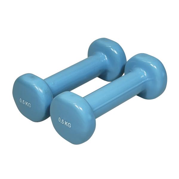 0,5 kg türkis Hanteln für Fitness und Krafttraining.