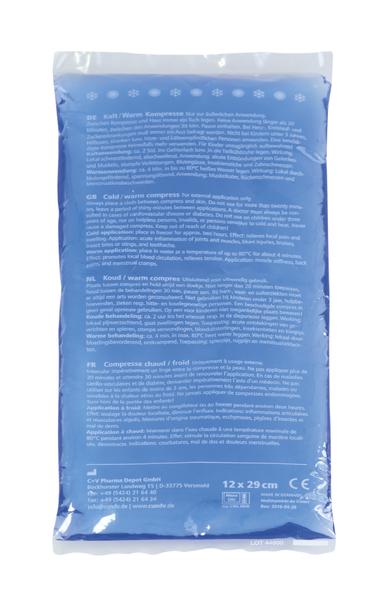 Kühl- und Warmkompresse 12x29 cm für Schmerzlinderung und Verletzungsbehandlung.