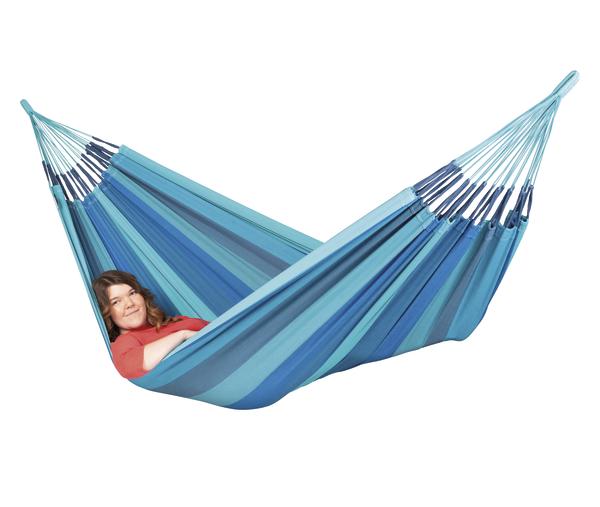 La Siesta Hängematte Modesta, Einzelhängematte: ca. 200 x 140 cm, blau