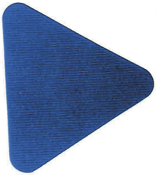 SPORT-MAD Fliesen, Dreieck, blau