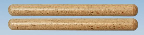 Holz-Drumsticks auf blauem Hintergrund, Schlagzeug-Zubehör für Musiker.