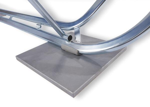 Standplatte für Indoor-Trampoline aus Metal.