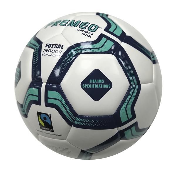 Futsal-Ball Premo Avon Match mit FIFA IMS Spezifikationen und Fairtrade-Logo, Indoor Low Bounce.