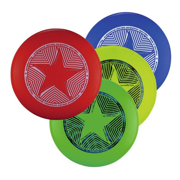 Frisbees in verschiedenen Farben.