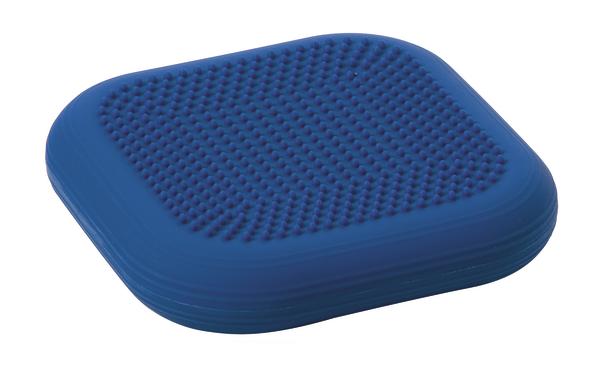 Blauer Balance-Kissen mit Noppen zur Verbesserung der Körperhaltung und Stabilität.