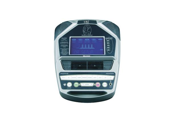 Elektronisches Muskelstimulationsgerät mit digitalem Display und Steuerungstasten.