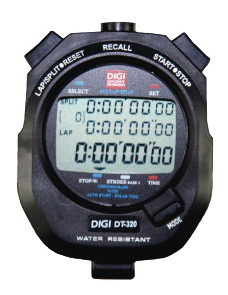 Digitaler Stoppuhr-Timer DIGI DT-320 mit LCD-Display und Wasserresistenz.