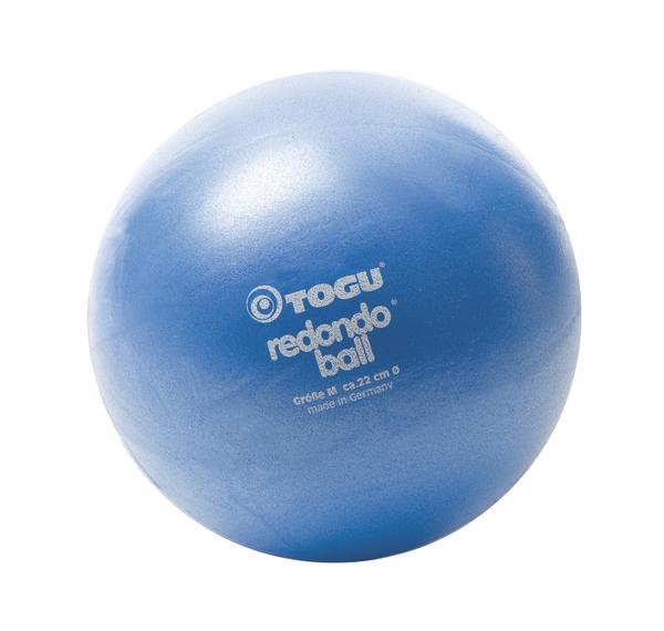 Blauer TOGU Redondo Gymnastikball Größe M, 22 cm Durchmesser, Fitness- und Rehabilitationsball.