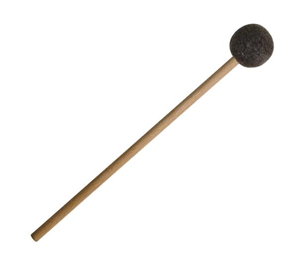 Schlägel mit Holzstiel und schwarzem Filzkopf für Schlaginstrumente wie Marimbaphon oder Xylophon.