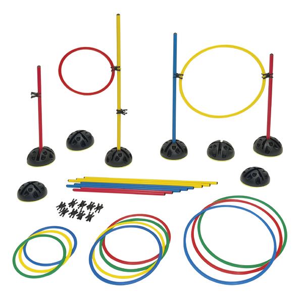 Kombi-Hindernis-Set SPORTCO, Set MAXI, Set inkl. 8 x Universal-Standfuß NEW