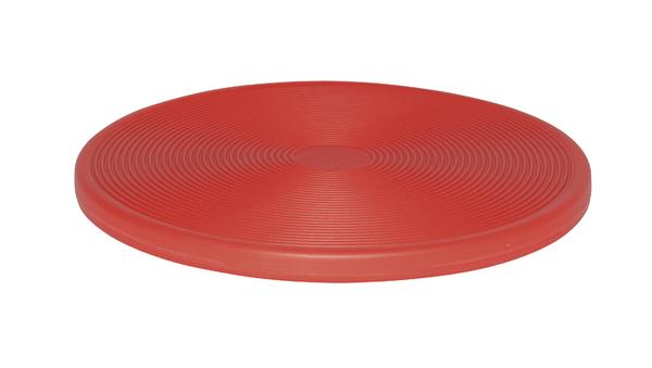 Rotes Balance-Board mit rutschfester Oberfläche für Gleichgewichtstraining und Fitness.