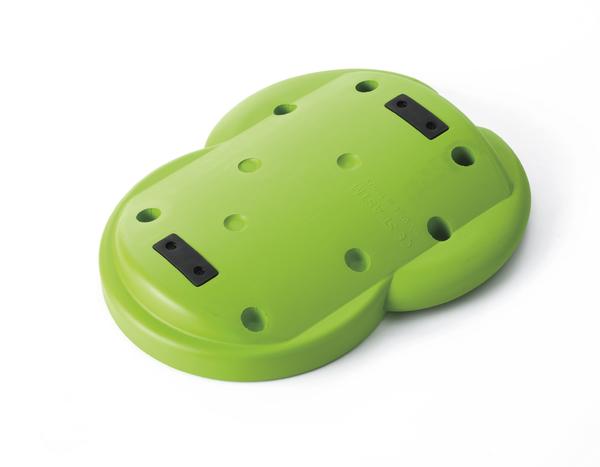 Grünes ergonomisches Sitzkissen mit Belüftungslöchern für besseren Komfort und Haltung.