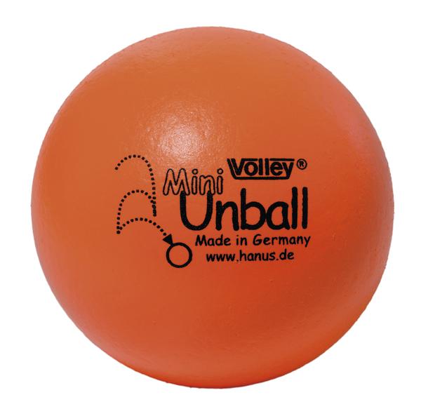 Orange Mini Volley Unball Spielball aus Deutschland, www.hanus.de, für Kinder und Training.