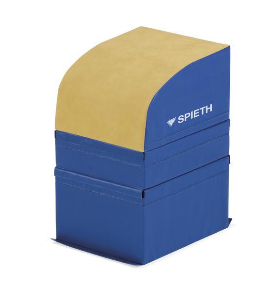 Übungs-Sprungtisch mit blauem Polster und beiger Oberfläche von Spieth.