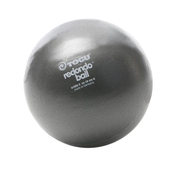 TOGU Redondo Ball in Grau, Gymnastikball mit 18 cm Durchmesser, Fitnessgerät aus Deutschland.