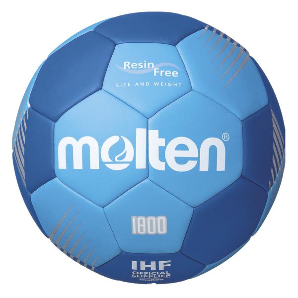 Blauer Molten Handball mit Resin Free Technologie und IHF offizieller Zulassung.