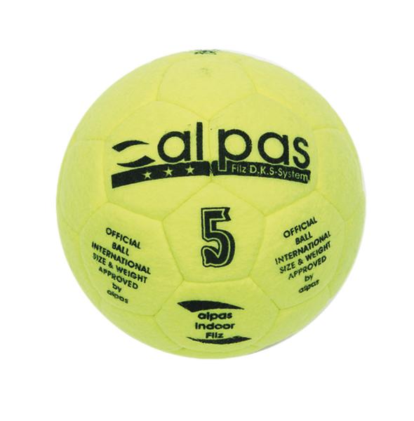 Gelber Alpas Handball Größe 5 mit offizieller Zulassung für Indoor-Spiele.