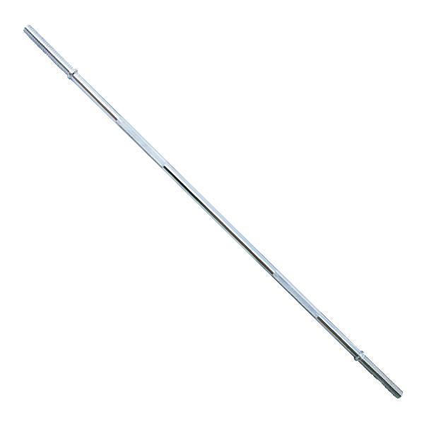 Langhantelstange aus Metall für Krafttraining und Gewichtheben, verchromt und robust.