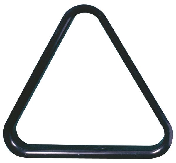 Schwarzes Billard-Dreieck zum Auflegen der Kugeln.