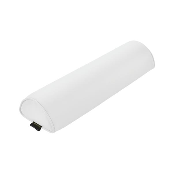 Halbrundes Nackenstützkissen in Weiß für ergonomischen Schlafkomfort.