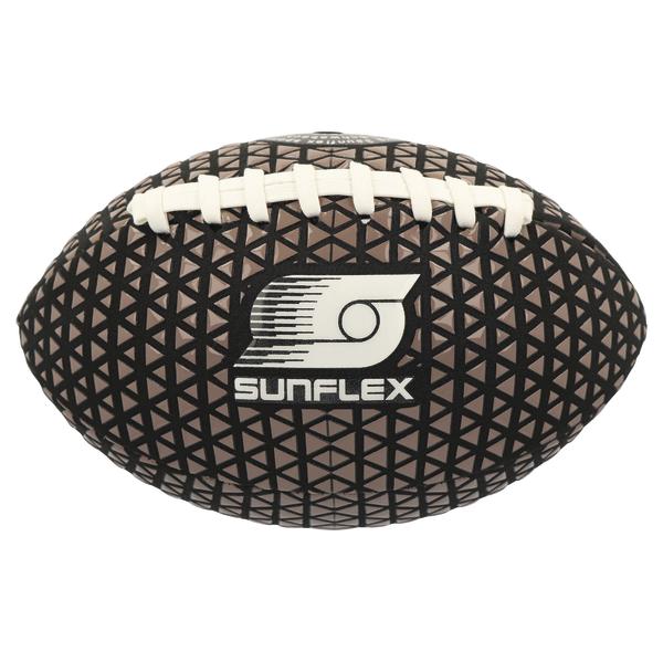 American-Football mit strukturierter Oberfläche und Sunflex-Logo.
