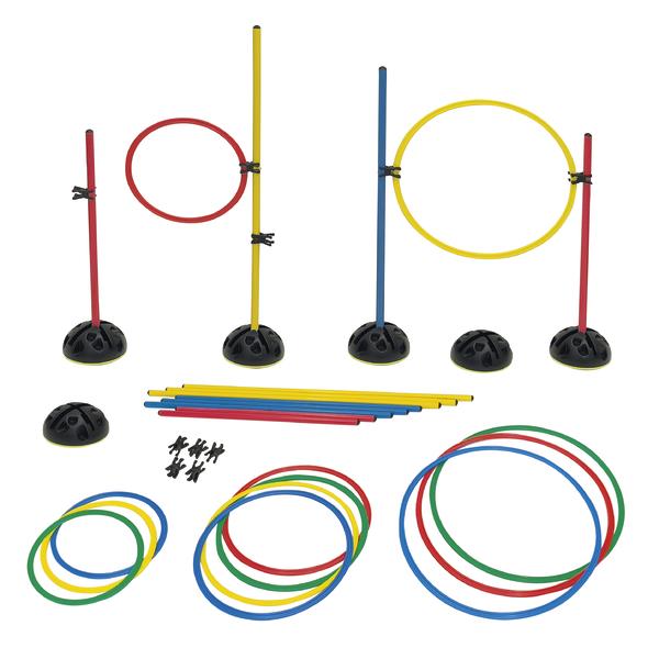 Kombi-Hindernis-Set SPORTCO, Set MINI, Set inkl. 6 x Universal-Standfuß NEW